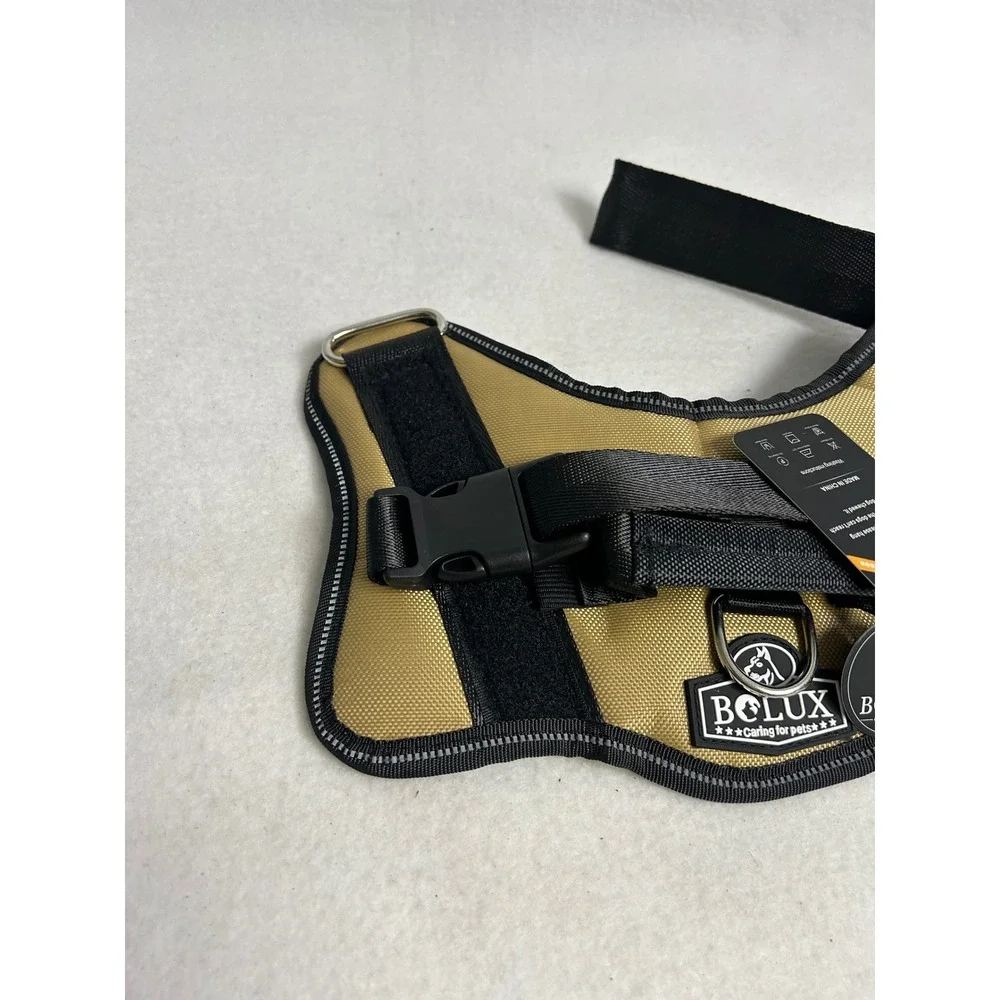 Tactical Reflective Bolux Dog Harness Sm Army Yellow No Pull Safety Vest Handle